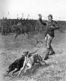 'Coursing: Slipping the Greyhounds', 1887. Artist: Unknown