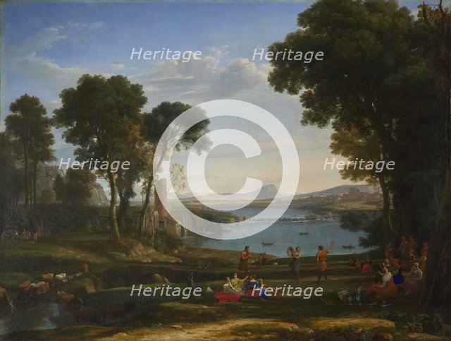 Landscape with the Marriage of Isaac and Rebecca, 1648. Artist: Lorrain, Claude (1600-1682)