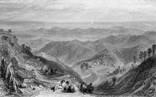 'Mussooree and the Dhoon, from Landour', 1838. Creator: George Francis White.