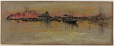 Venice: Sunrise on the Rialto, 1880. Creator: James Abbott McNeill Whistler.