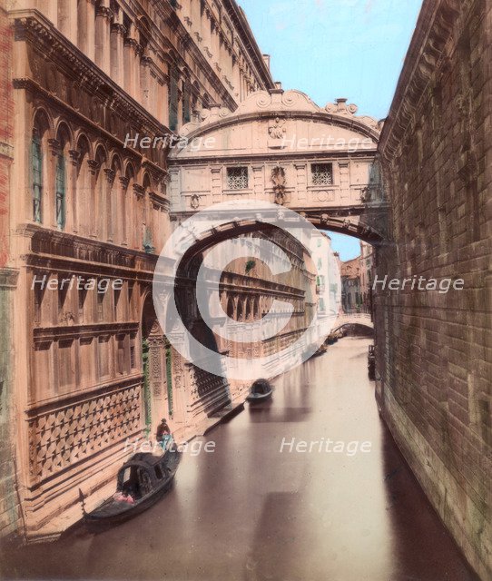 Bridge of Sighs, Venice. Artist: Unknown