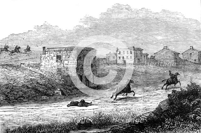 Scene of the assassination of Colonel Koumerow, near Pera, 1880. Creator: Unknown.