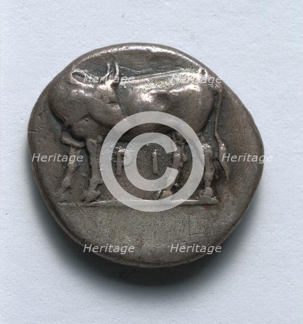 Hemidrachma: Bull (reverse), c. 400 BC. Creator: Unknown.