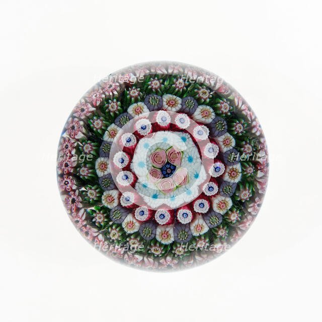 Paperweight, Clichy, 19th century. Creator: Clichy Glassworks.