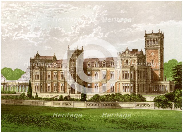 Somerleyton, Suffolk, home of Baronet Crossley, c1880. Artist: Unknown
