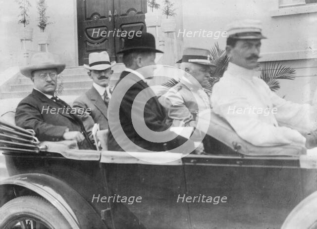 Roosevelt leaving Institute of Butantan, Sao Paolo, between c1910 and c1915. Creator: Bain News Service.