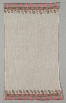 Embroidered Towel (Peshkir), 19th century. Creator: Unknown.