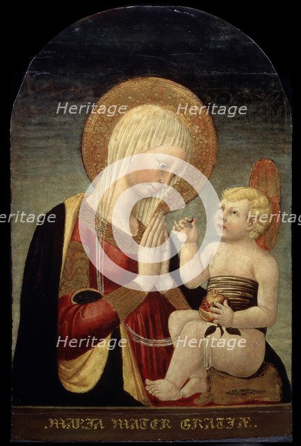 'Madonna and Child with Pomegranate', 15th century. Artist: Neri di Bicci