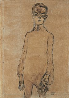 Self-Portrait, 1910. Artist: Schiele, Egon (1890–1918)