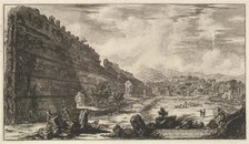 Veduta degli avanzi del Castro Pretorio nella Villa Adriana a Tivoli (View of the Remains ..., 1770. Creator: Giovanni Battista Piranesi.