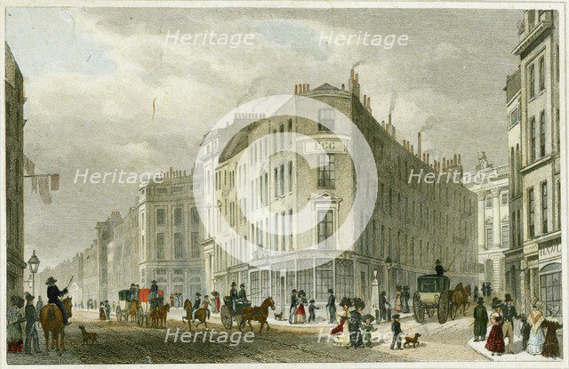 Piccadilly, London, 1830. Artist: Unknown.
