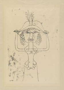 Singer of the Comic Opera (Sängerin der komischen Oper), 1925. Creator: Klee, Paul (1879-1940).