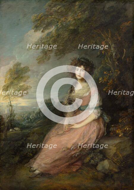Mrs. Richard Brinsley Sheridan, 1785-1787. Creator: Thomas Gainsborough.