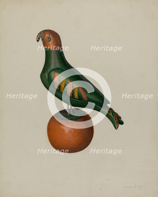 Pa. German Parrot, 1935/1942. Creator: Mina Lowry.