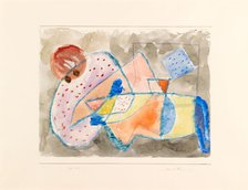 Reclining Woman, 1933. Creator: Klee, Paul (1879-1940).