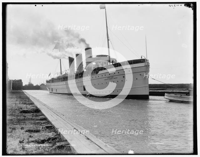 S.S. Northland [sic] at Sault Ste. Marie, between 1890 and 1899. Creator: Unknown.