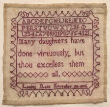 Sampler, 1806. Creator: Unknown.