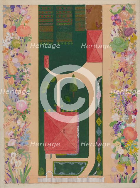 Samuel Harrison House and Garden, c. 1936. Creator: Meyer Goldbaum.