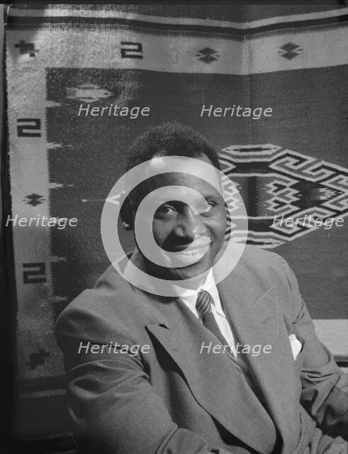 Paul Robeson, baritone, Washington, D.C, 1942. Creator: Gordon Parks.