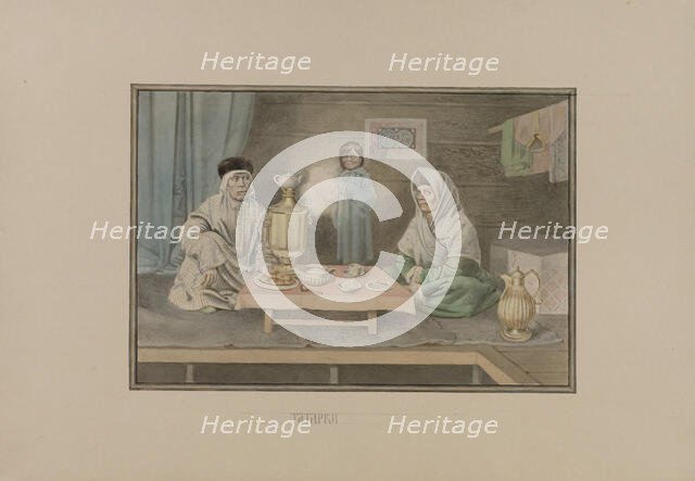 Tatar women, 1862-1887. Creator: Mikhail Znamensky.