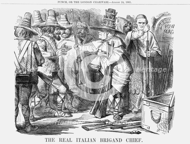 'The Real Italian Brigand Chief', 1861. Artist: Unknown
