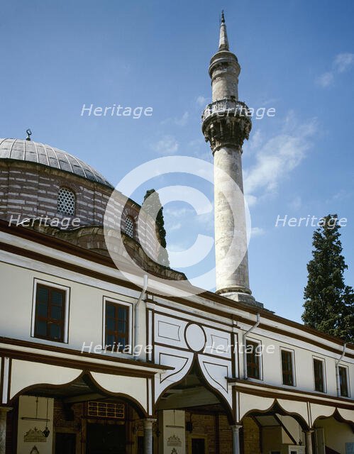 View of the façade, Emir Sultan Mosque, Bursa, Turkey, 1999. Creator: LTL.