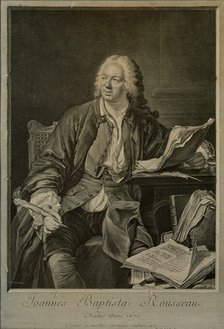 Portrait of the dramatist Jean-Baptiste Rousseau (1671-1741).