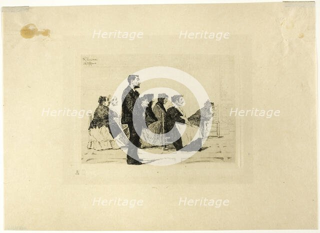 In church, 1875. Creator: Antonio Piccinni.