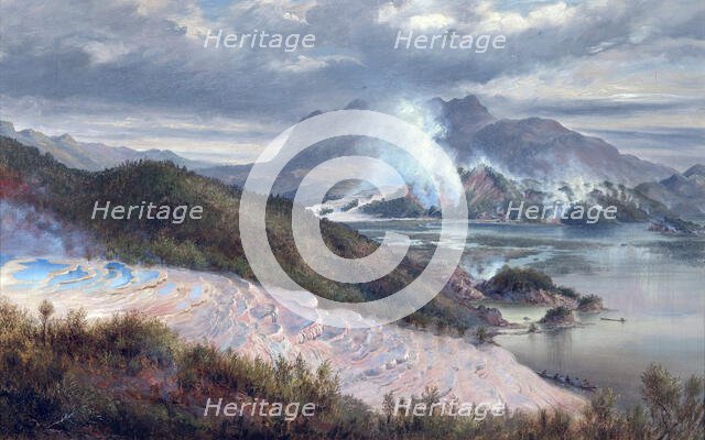 Pink Terraces, 1886. Creator: Charles Blomfield.