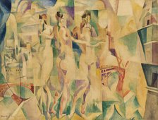 Ville de Paris, 1910-1912. Creator: Delaunay, Robert (1885-1941).