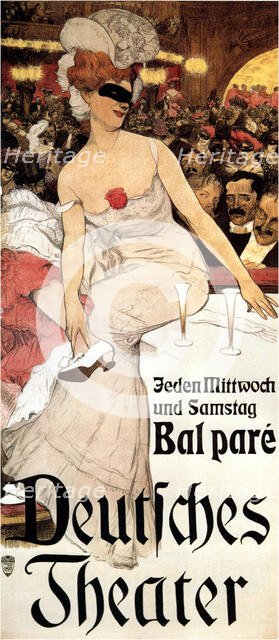 Bal Paré Deutsches Theater, 1905. Creator: Münzer, Adolf (1870-1953).
