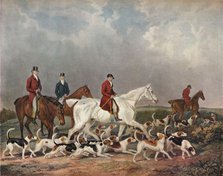 'The Earl of Derby's Stag Hounds', c1823. Creator: Richard Woodman.