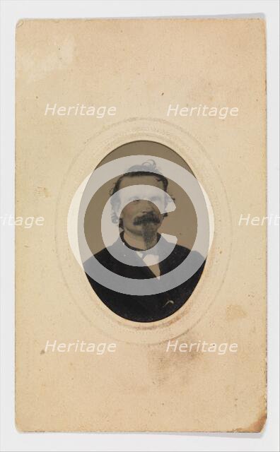 Tintype Photograph of Gustave Young (1827-1895), American, Springfield, Massachusetts, c1860. Creator: Unknown.