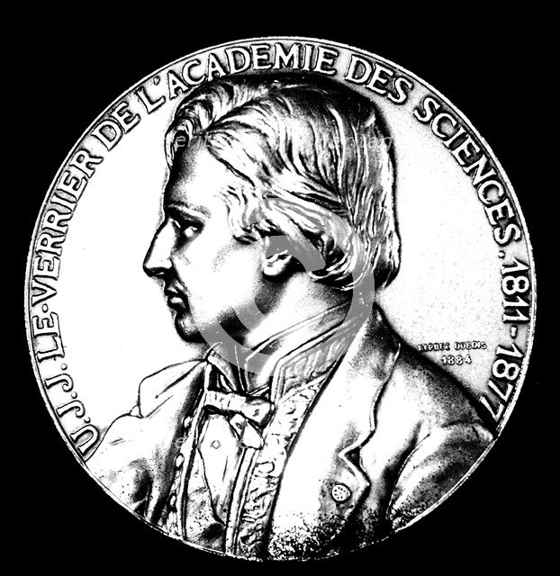 UJJ Leverrier, French astronomer who calculated the position of planet Neptune in 1846 (1884). Artist: Unknown