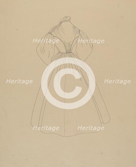 Dress, c. 1937. Creator: Mae A. Clarke.