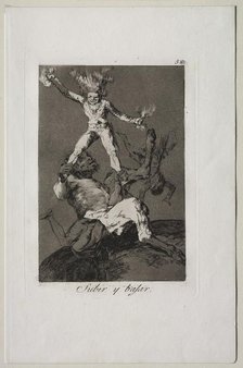 Caprichos: To Rise and to Fall. Creator: Francisco de Goya (Spanish, 1746-1828).