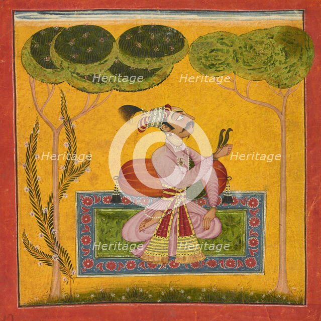 Raja Mandhata as a musical mode, ca. 1690. Creator: Unknown.