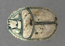 Hyksos Scarab with Foreign King's Name (image 2 of 2), 13th-16th Dynasties (1786-1569 B.C.). Creator: Unknown.