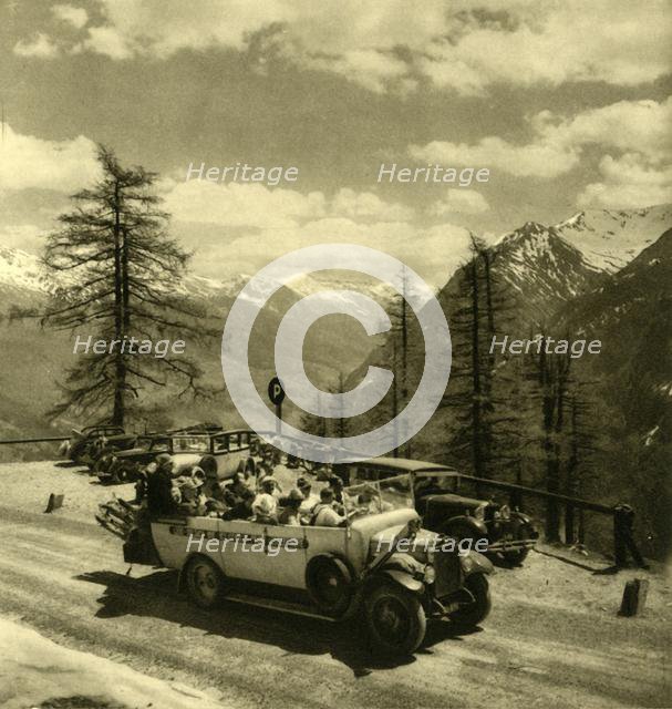 Mountain view at Schöneck on the Grossglockner High Alpine Road, Austria, c1935. Creator: Unknown.