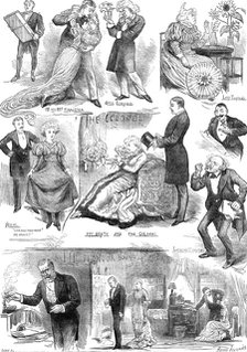 Sketches at the Prince of Wales' Theatre, 1881.  Creator: Joseph Swain.