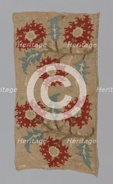 Fragment (Towel), Turkey, 17th century. Creator: Unknown.