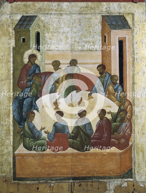 The Last Supper', 1497. Creator: Russian icon.