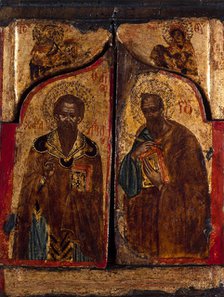 Portable triptych of Saint Nicholas. Creator: Unknown.