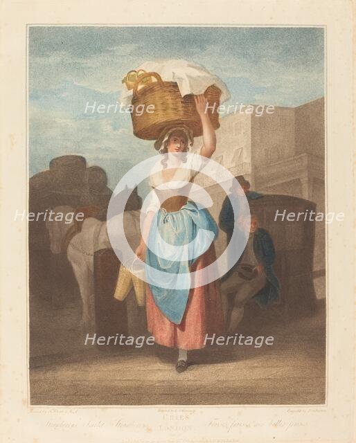 Strawberries, Scarlet Strawberries, published 1795. Creator: Giovanni Vendramini.