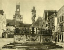Fountain, Braunau am Inn, Upper Austria, c1935.  Creator: Unknown.