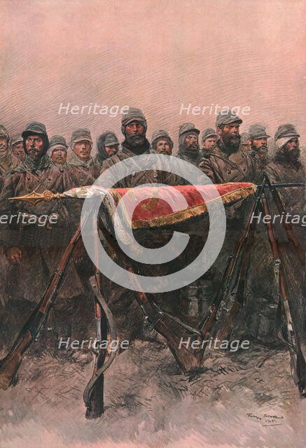 ''La Garde du Drapeau', 1915. Creator: Georges Bertin Scott.