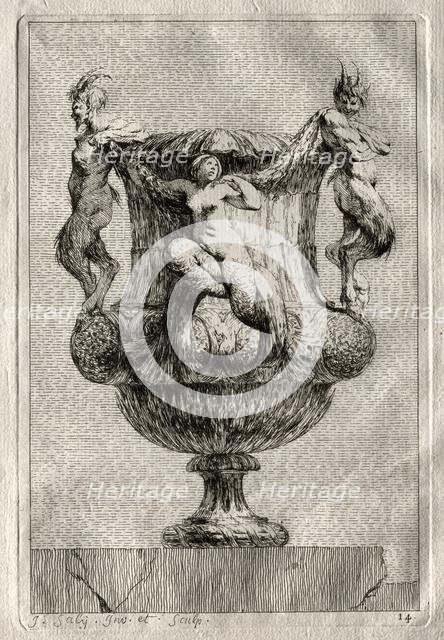 Suite of Vases: Plate 14, 1746. Creator: Jacques François Saly (French, 1717-1776).
