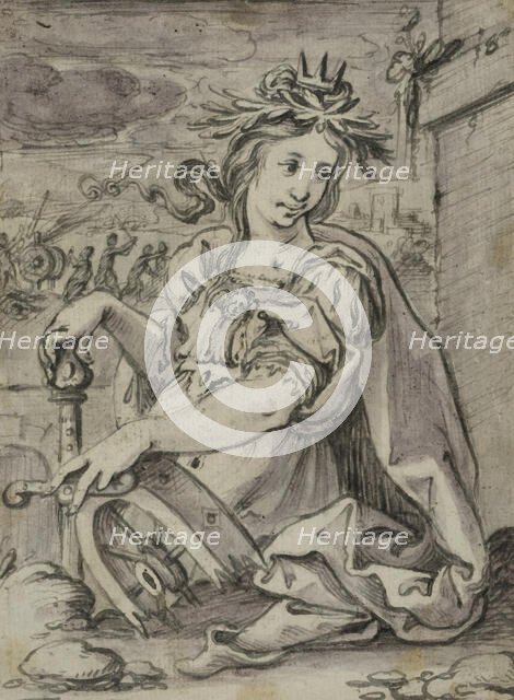 Catherine of Alexandria, unknown date. Creator: Anon.