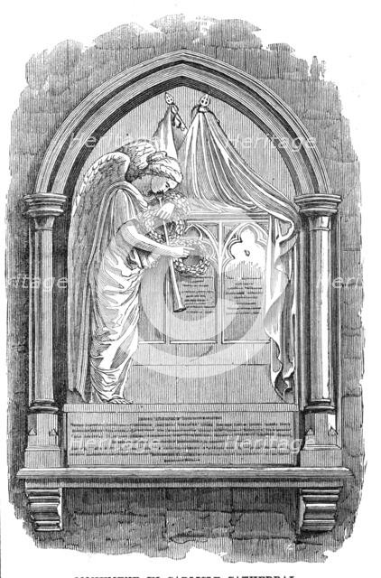 Monument in Carlisle Cathedral to the officers and privates of the 34th Regiment..., 1861. Creator: Unknown.