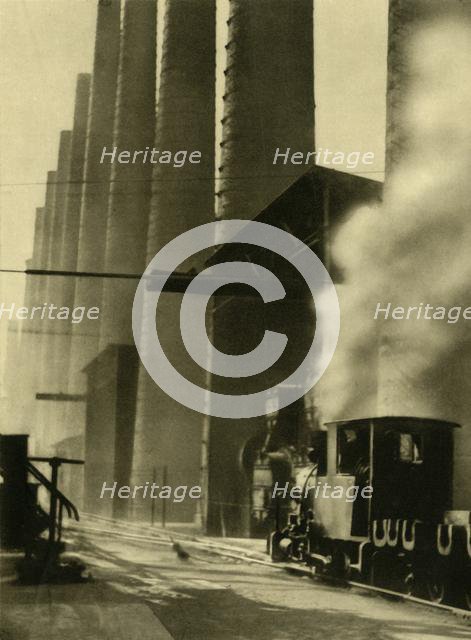 Blast furnaces, Donawitz, Austria, c1935.  Creator: Unknown.
